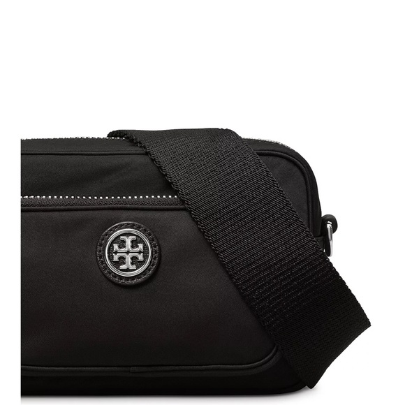 Tory Burch Virginia Mini Nylon Crossbody- Black - Picture 4 of 7